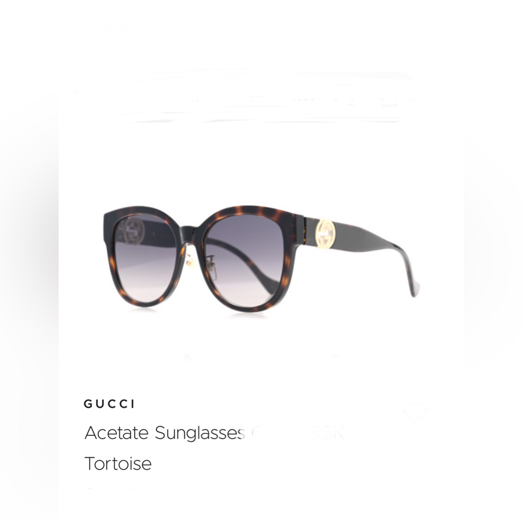 Gucci Women’s Tortoiseshell Sunglasses New